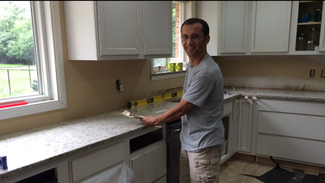 natural stone countertop installation